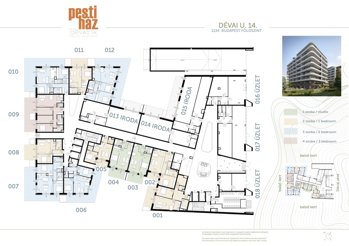 Dévai 14 földszinti szintrajz